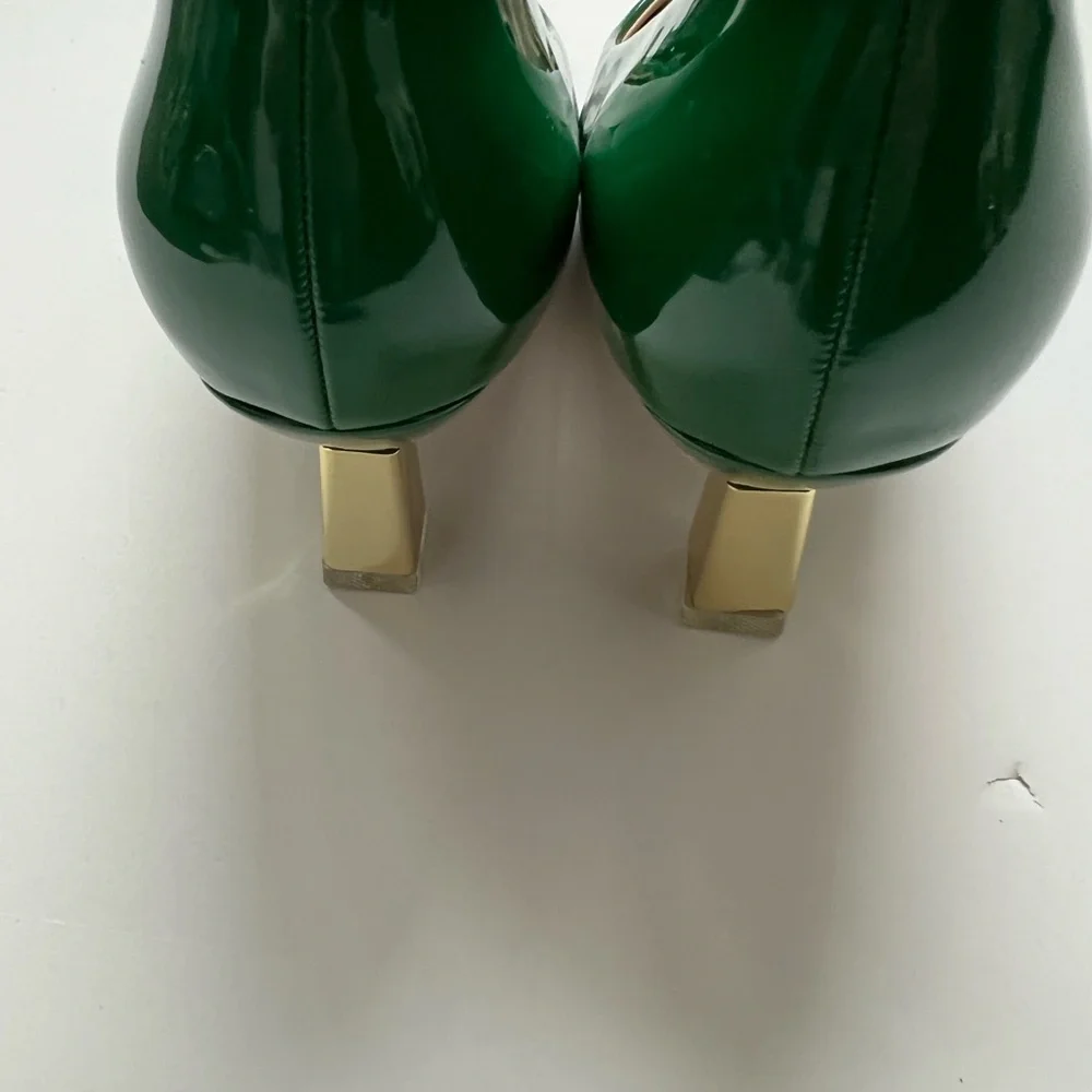 Elegant Green Bow Women's Shoes - Picture 5 of 5